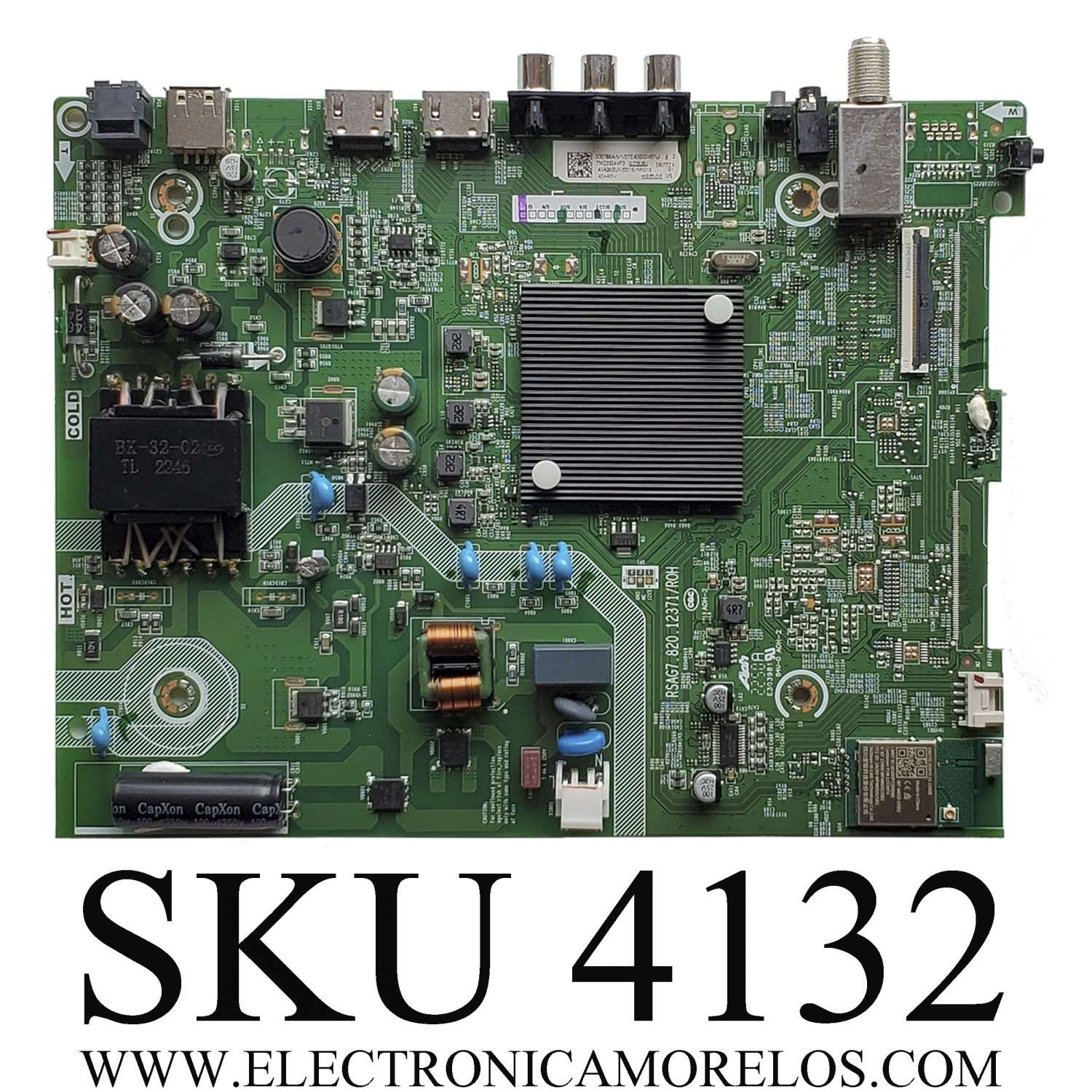 MAIN FUENTE (COMBO) PARA TV HISENSE·VIDDA U4.0 FHD / NUMERO DE PARTE 330766 / RSAG7.820.12371/ROH / 330777 / 40A35EUV / PANEL'S JHD396X1F01-TXL1\S0\GM\MCKD3A\R\MP / JHD396X1F01-TXL1\S0\GM\ROH / DISPLAY V400HJ9-PE1 REV.C4 / MODELO 40A4GV 40A35EUV